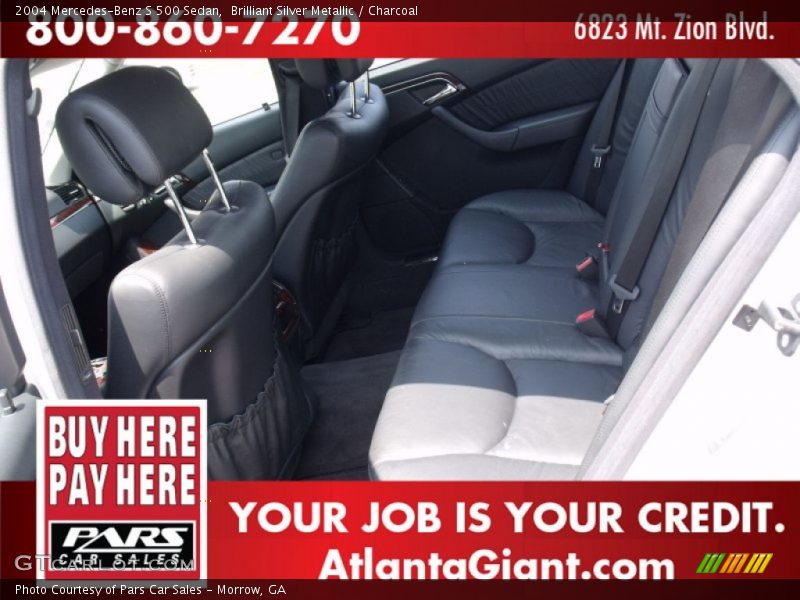 Brilliant Silver Metallic / Charcoal 2004 Mercedes-Benz S 500 Sedan