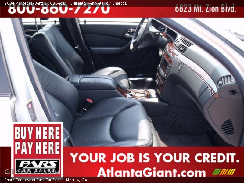 Brilliant Silver Metallic / Charcoal 2004 Mercedes-Benz S 500 Sedan