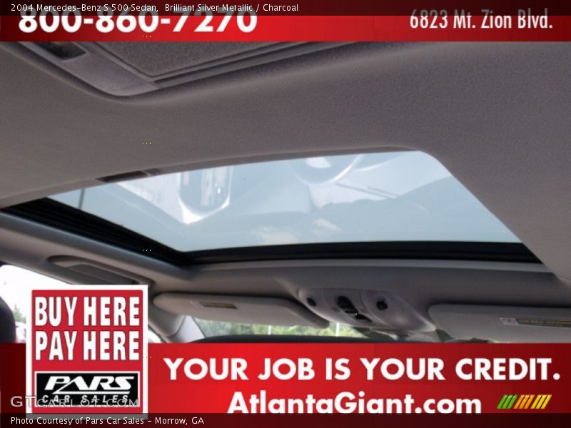 Brilliant Silver Metallic / Charcoal 2004 Mercedes-Benz S 500 Sedan