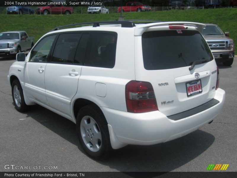 Super White / Ivory 2004 Toyota Highlander Limited V6