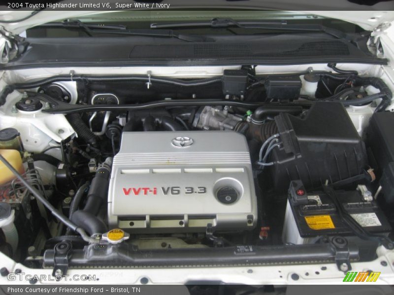  2004 Highlander Limited V6 Engine - 3.3 Liter DOHC 24-Valve VVT-i V6