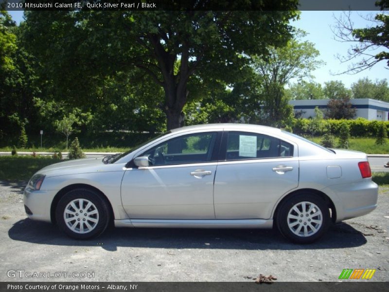 Quick Silver Pearl / Black 2010 Mitsubishi Galant FE