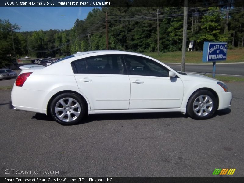 Winter Frost Pearl / Cafe Latte 2008 Nissan Maxima 3.5 SL
