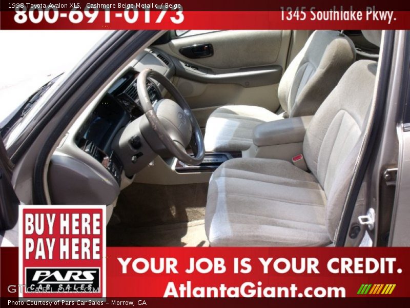 Cashmere Beige Metallic / Beige 1998 Toyota Avalon XLS