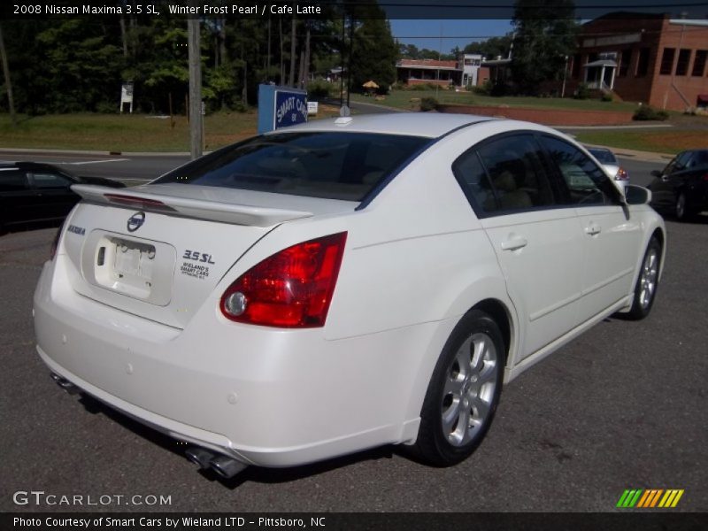 Winter Frost Pearl / Cafe Latte 2008 Nissan Maxima 3.5 SL