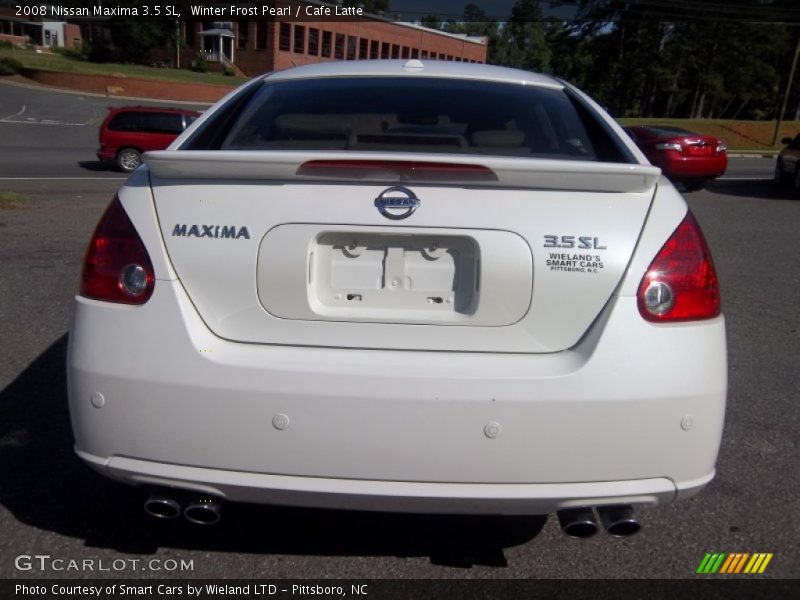 Winter Frost Pearl / Cafe Latte 2008 Nissan Maxima 3.5 SL