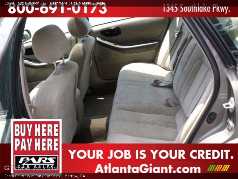 Cashmere Beige Metallic / Beige 1998 Toyota Avalon XLS
