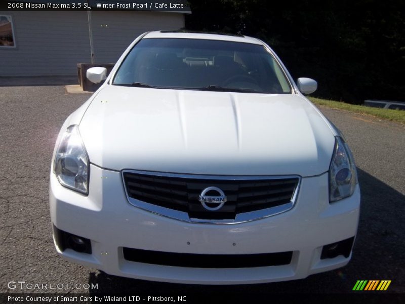 Winter Frost Pearl / Cafe Latte 2008 Nissan Maxima 3.5 SL