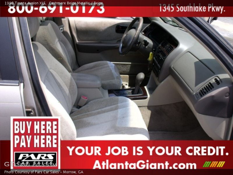 Cashmere Beige Metallic / Beige 1998 Toyota Avalon XLS