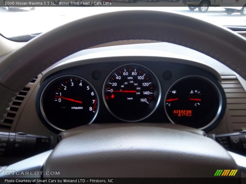 Winter Frost Pearl / Cafe Latte 2008 Nissan Maxima 3.5 SL