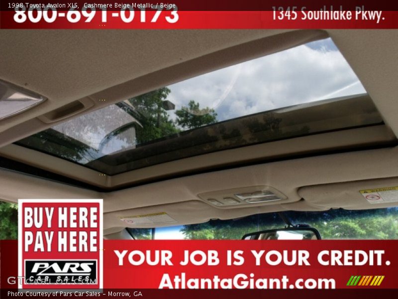 Cashmere Beige Metallic / Beige 1998 Toyota Avalon XLS