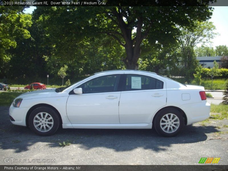 Dover White Pearl / Medium Gray 2010 Mitsubishi Galant FE