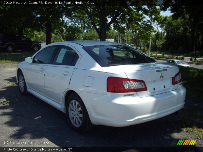 Dover White Pearl / Medium Gray 2010 Mitsubishi Galant FE