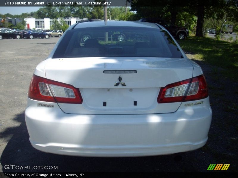 Dover White Pearl / Medium Gray 2010 Mitsubishi Galant FE