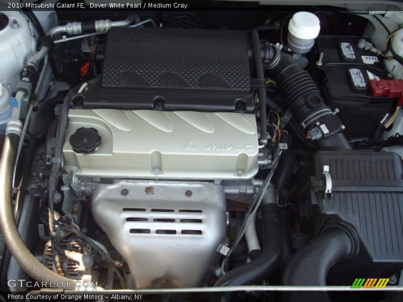 Dover White Pearl / Medium Gray 2010 Mitsubishi Galant FE