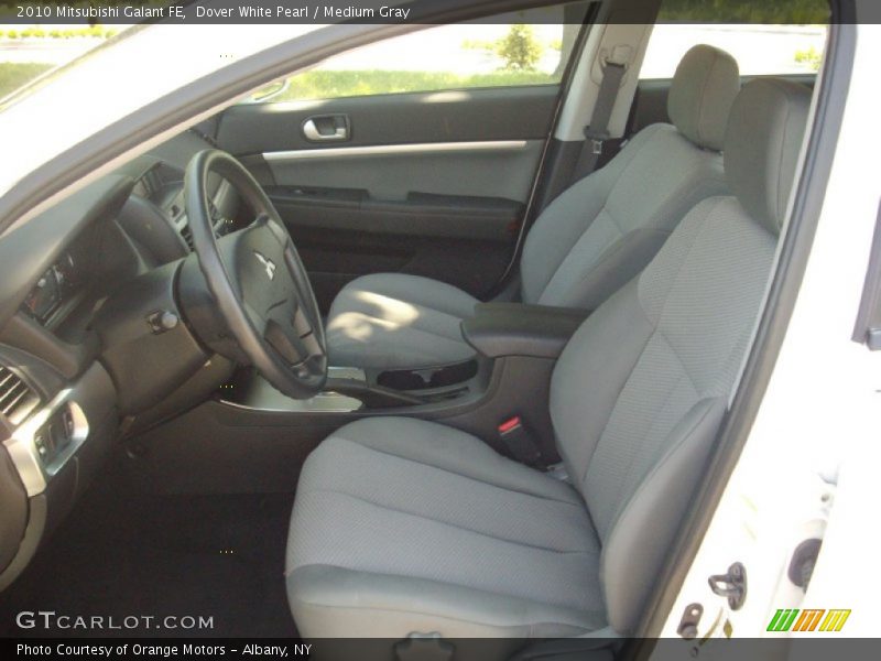 Dover White Pearl / Medium Gray 2010 Mitsubishi Galant FE