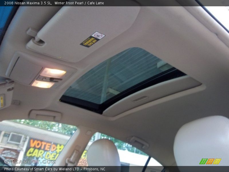 Winter Frost Pearl / Cafe Latte 2008 Nissan Maxima 3.5 SL
