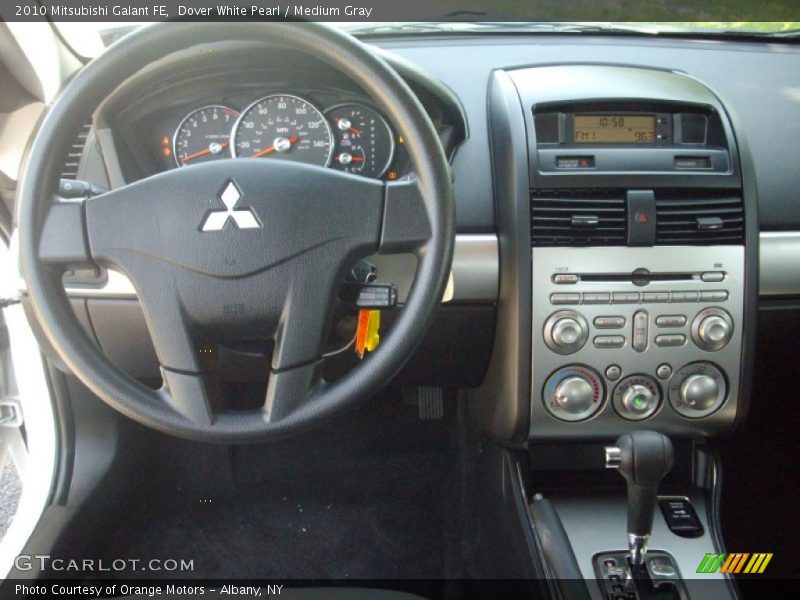 Dover White Pearl / Medium Gray 2010 Mitsubishi Galant FE