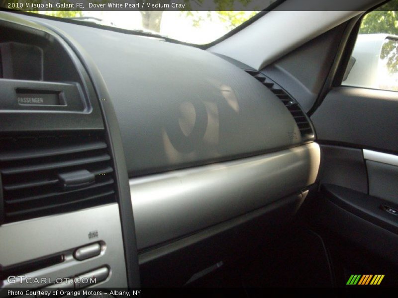 Dover White Pearl / Medium Gray 2010 Mitsubishi Galant FE