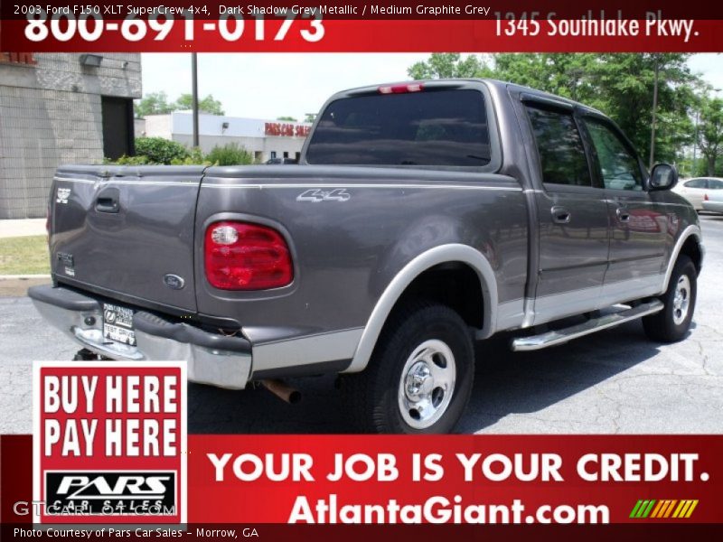 Dark Shadow Grey Metallic / Medium Graphite Grey 2003 Ford F150 XLT SuperCrew 4x4
