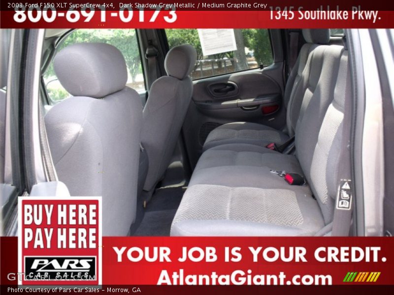 Dark Shadow Grey Metallic / Medium Graphite Grey 2003 Ford F150 XLT SuperCrew 4x4