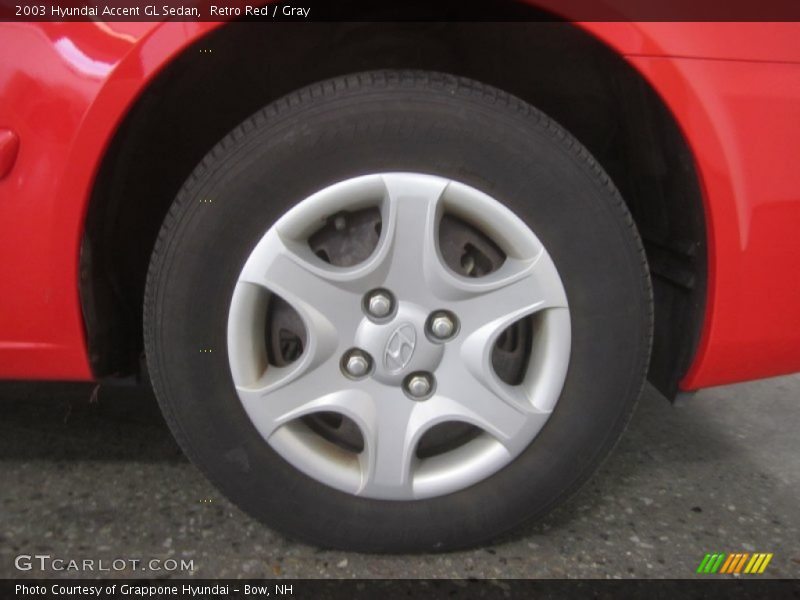 Retro Red / Gray 2003 Hyundai Accent GL Sedan