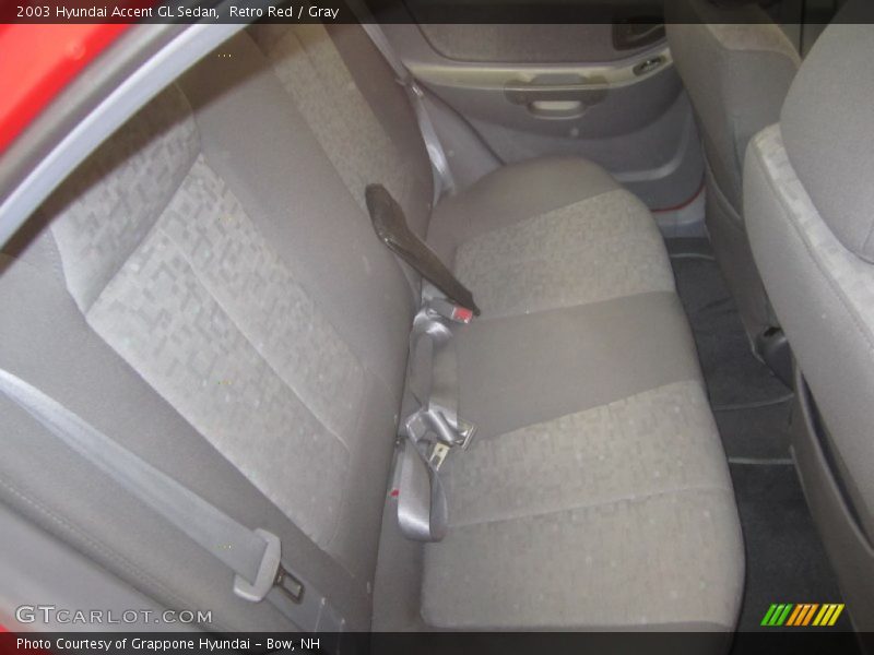 Retro Red / Gray 2003 Hyundai Accent GL Sedan