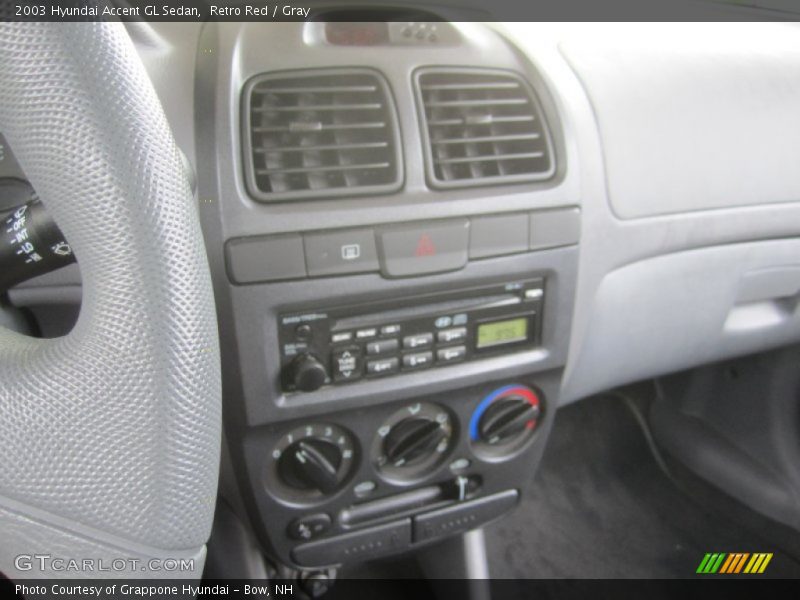 Retro Red / Gray 2003 Hyundai Accent GL Sedan