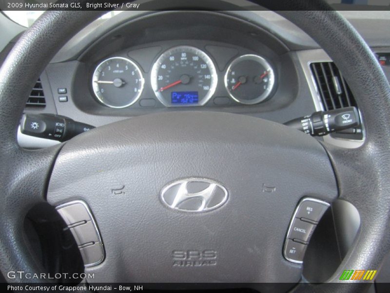 Bright Silver / Gray 2009 Hyundai Sonata GLS