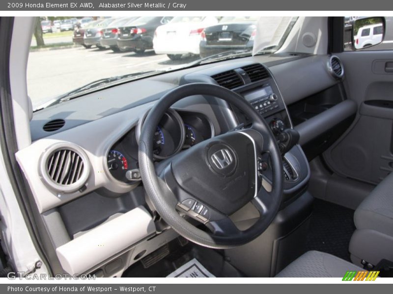 Alabaster Silver Metallic / Gray 2009 Honda Element EX AWD