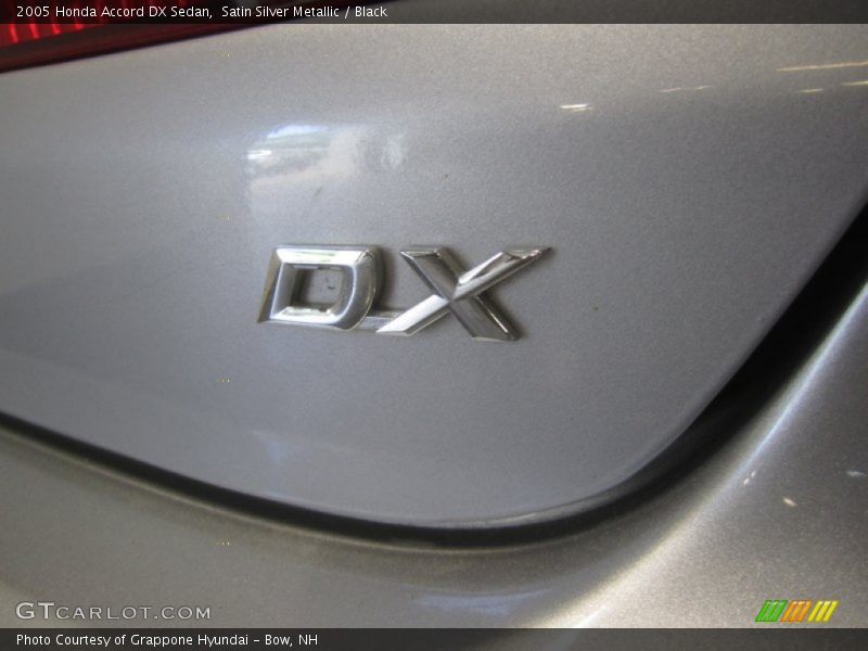 Satin Silver Metallic / Black 2005 Honda Accord DX Sedan