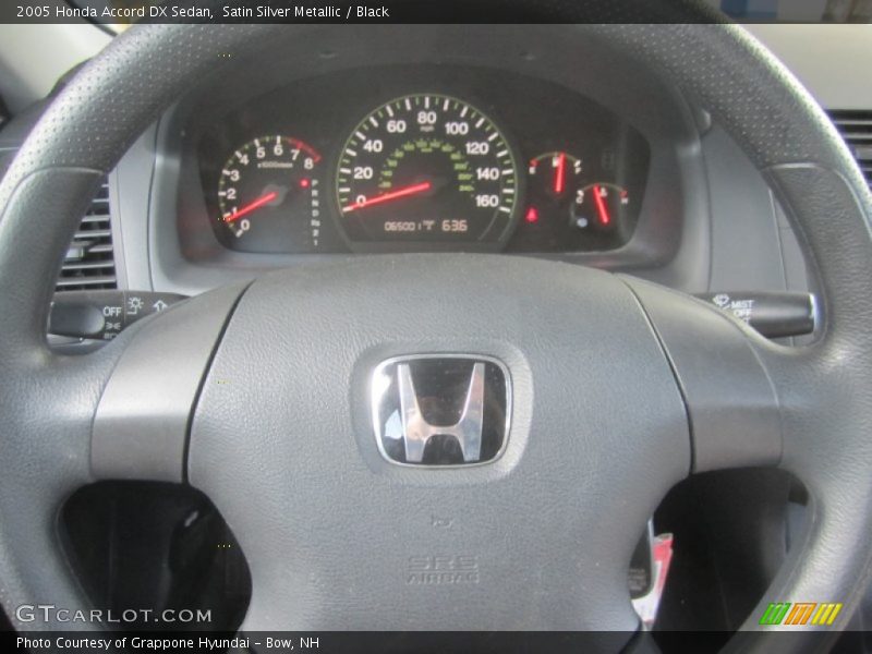 Satin Silver Metallic / Black 2005 Honda Accord DX Sedan