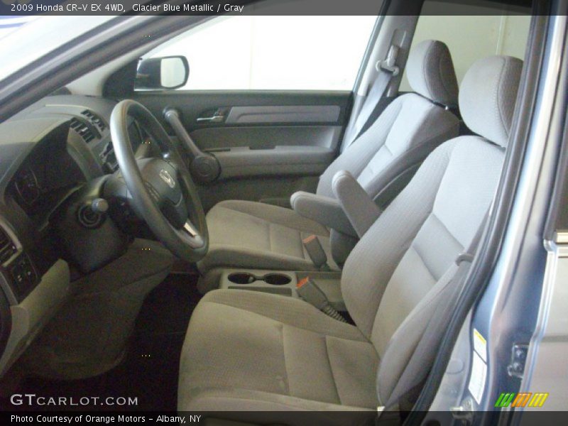 Glacier Blue Metallic / Gray 2009 Honda CR-V EX 4WD