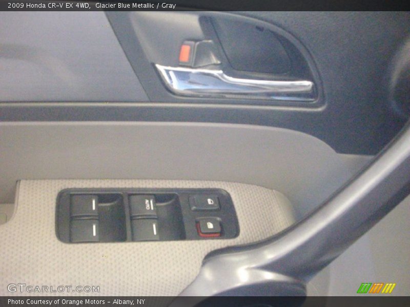 Glacier Blue Metallic / Gray 2009 Honda CR-V EX 4WD