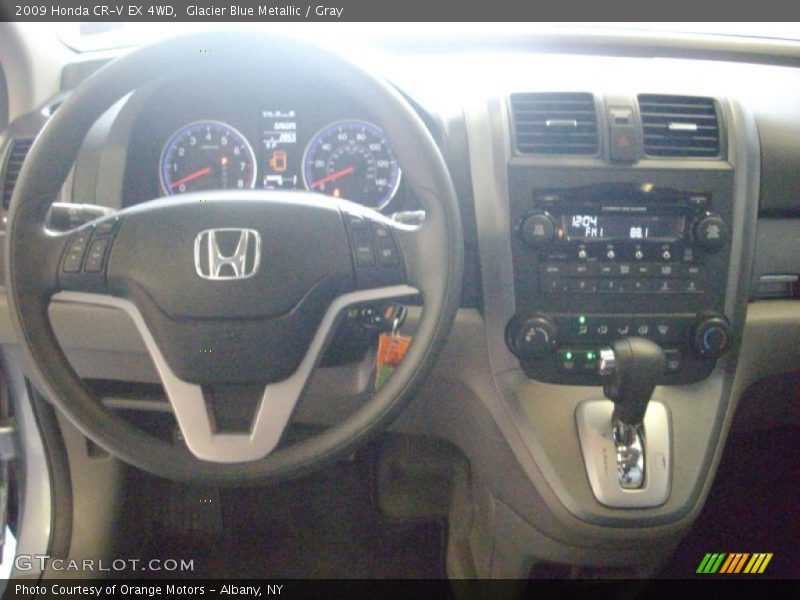 Glacier Blue Metallic / Gray 2009 Honda CR-V EX 4WD