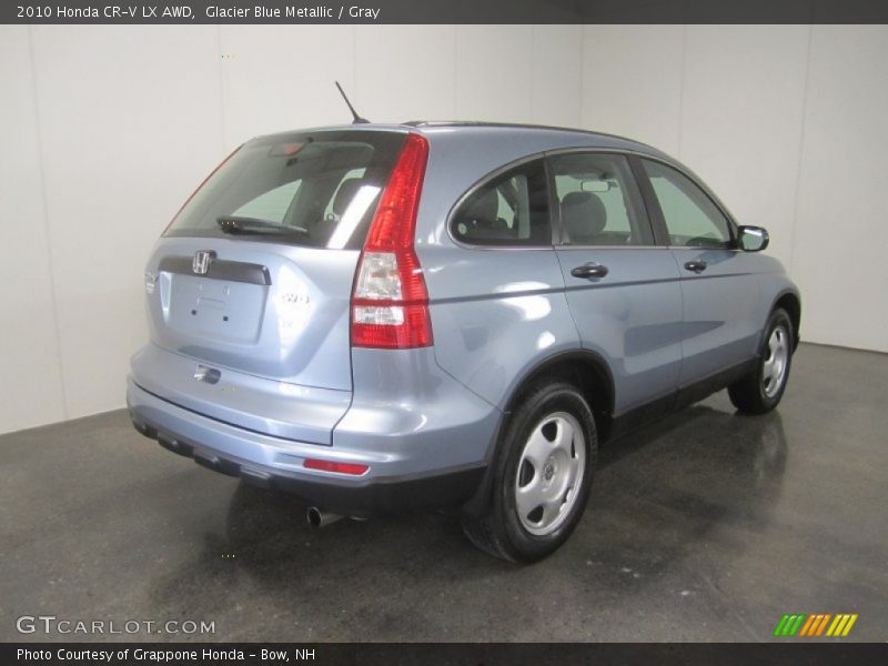 Glacier Blue Metallic / Gray 2010 Honda CR-V LX AWD
