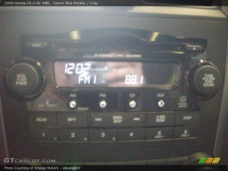 Glacier Blue Metallic / Gray 2009 Honda CR-V EX 4WD