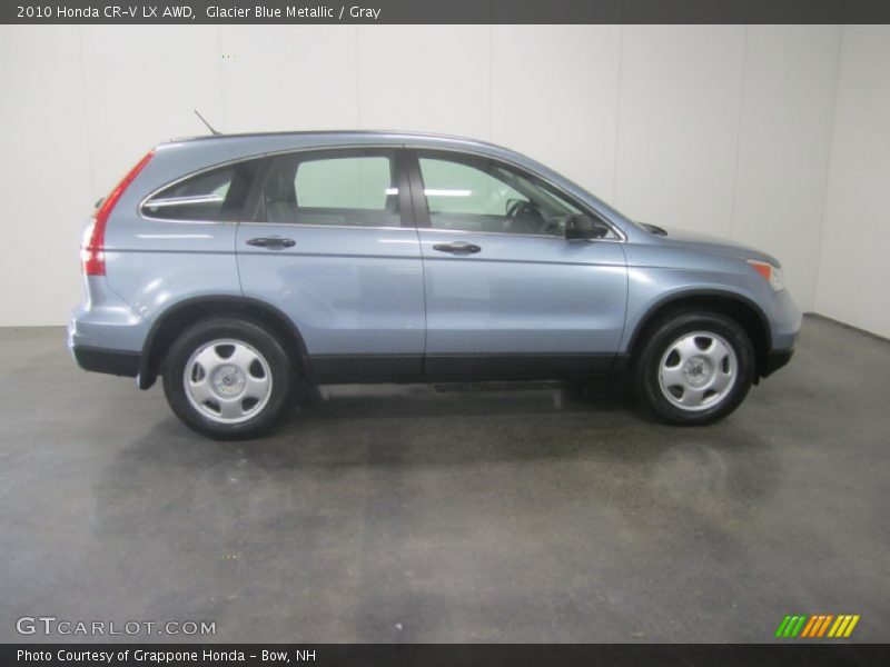 Glacier Blue Metallic / Gray 2010 Honda CR-V LX AWD