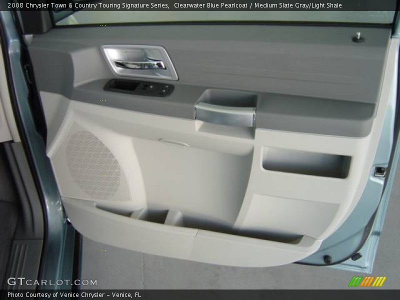 Clearwater Blue Pearlcoat / Medium Slate Gray/Light Shale 2008 Chrysler Town & Country Touring Signature Series