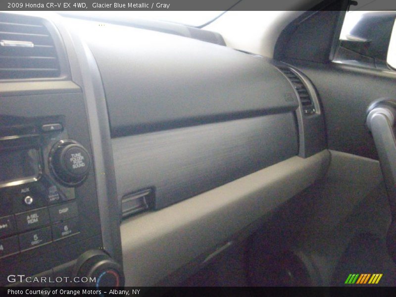 Glacier Blue Metallic / Gray 2009 Honda CR-V EX 4WD