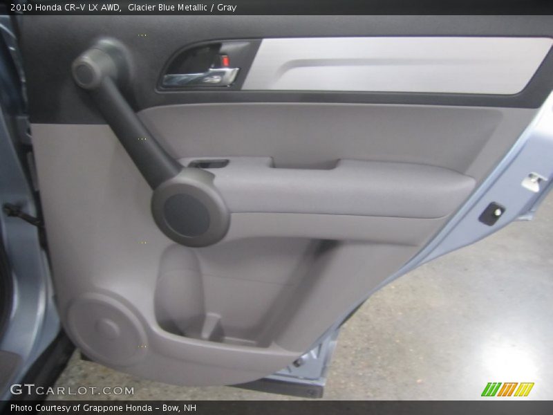 Glacier Blue Metallic / Gray 2010 Honda CR-V LX AWD
