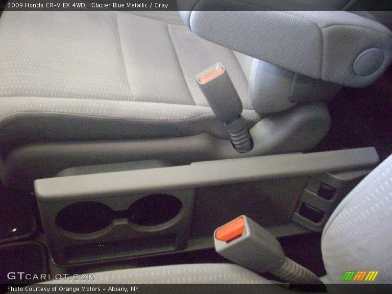 Glacier Blue Metallic / Gray 2009 Honda CR-V EX 4WD