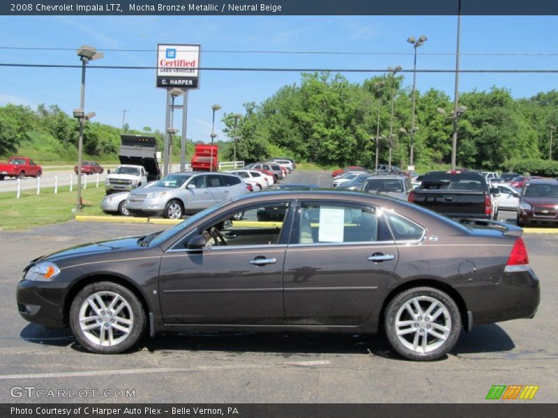 Mocha Bronze Metallic / Neutral Beige 2008 Chevrolet Impala LTZ