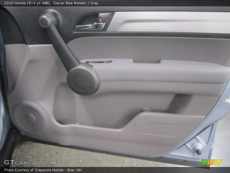 Glacier Blue Metallic / Gray 2010 Honda CR-V LX AWD