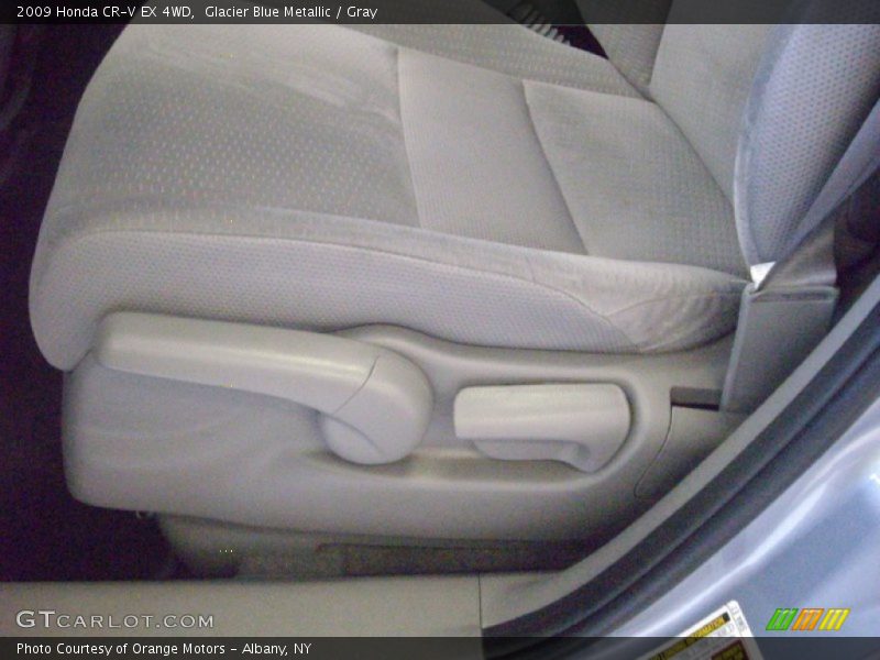 Glacier Blue Metallic / Gray 2009 Honda CR-V EX 4WD