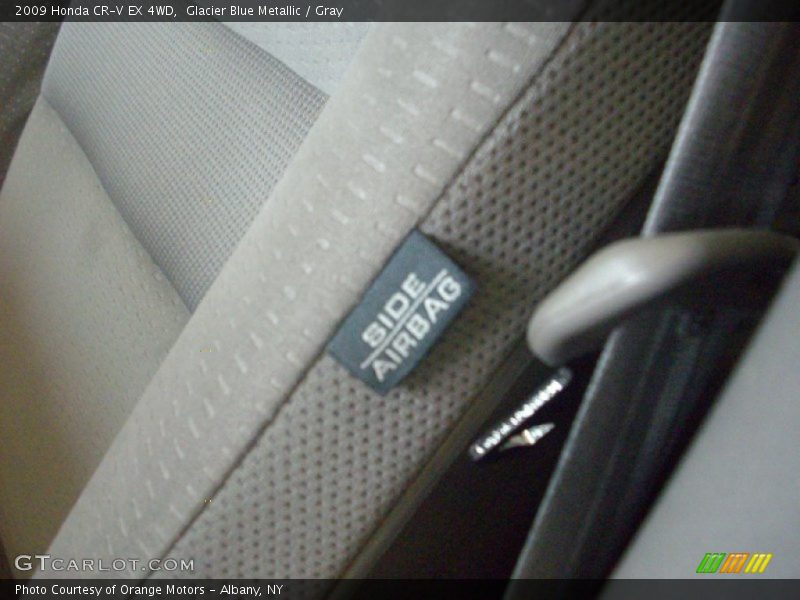 Glacier Blue Metallic / Gray 2009 Honda CR-V EX 4WD
