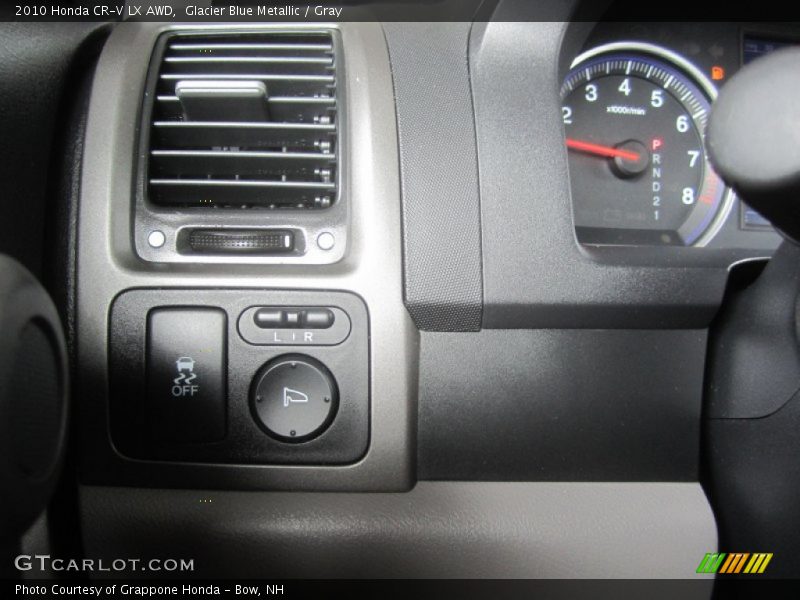 Glacier Blue Metallic / Gray 2010 Honda CR-V LX AWD
