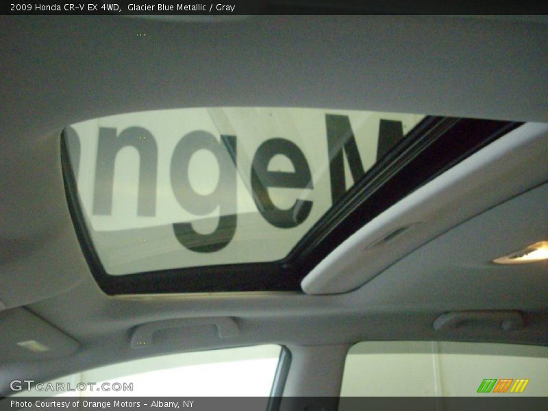 Glacier Blue Metallic / Gray 2009 Honda CR-V EX 4WD