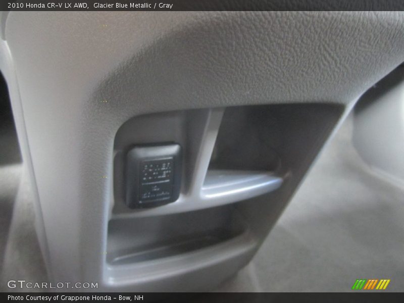 Glacier Blue Metallic / Gray 2010 Honda CR-V LX AWD