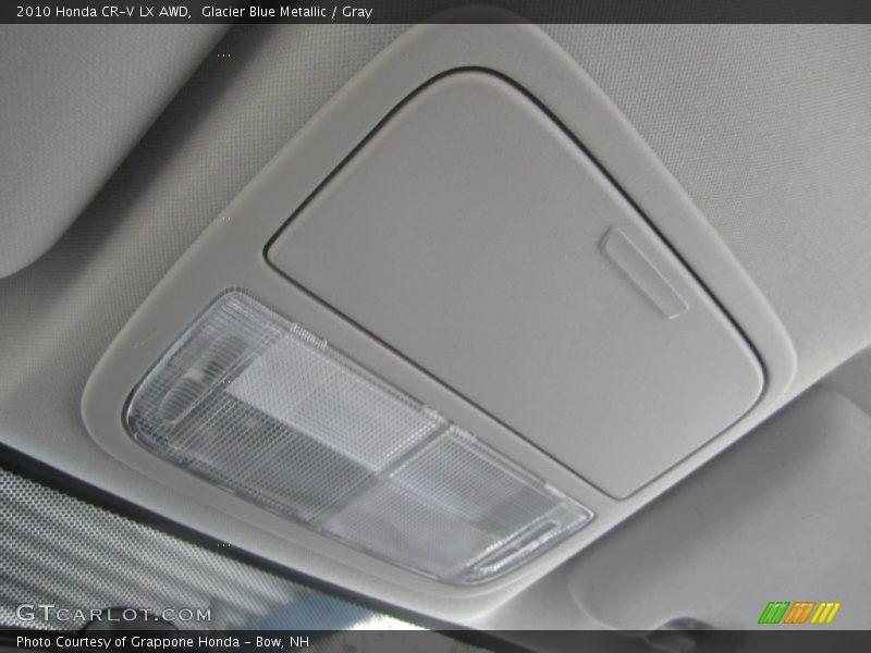 Glacier Blue Metallic / Gray 2010 Honda CR-V LX AWD